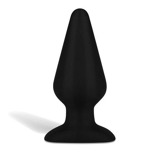 Чёрный плаг из силикона Erotic Fantasy HT-B4-BLK (15 см)