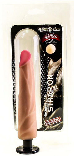 Телесная насадка-реалистик для страпона с плугом Harness LOVETOY (А-Полимер) 848202 (17 см)