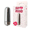 Серебристая гладкая вибропуля Bior toys Sexy Friend SF-70136 (8,3 см)