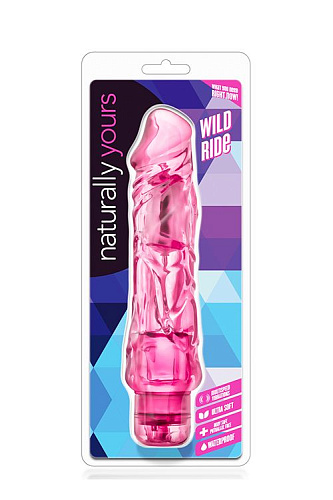 Розовый вибратор-реалистик Blush Novelties Wild Ride BL-30150 (23,5 см)