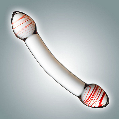 Двусторонний стеклянный фаллоимитатор Сумерки богов 0086 BX DD