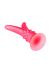 Розовый стимулятор с раздвоенным кончиком LOVETOY (А-Полимер) 215600 (16 см)