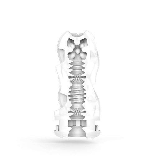 Мастурбатор красного цвета Tenga Reusable Vacuum CUP VC Regular ATV-001R