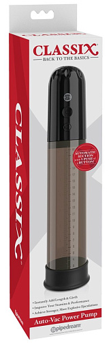 Чёрная автоматическая вакуумная помпа Pipedream Auto-Vac Power Pump PD1995-24