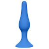 Синяя малая анальная пробка Lola toys Slim Anal Plug Small 4207-02Lola (10,5 см)