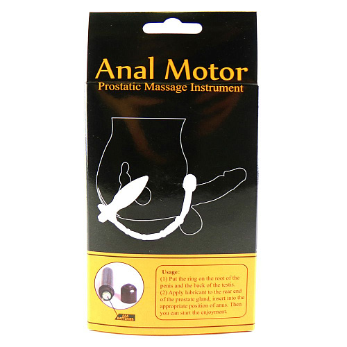 Прозрачное эрекционное кольцо с анальной вибропробкой Sextoy 2011 00515