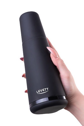 Чёрный мастурбатор с вибрацией Levett Zyra 17011