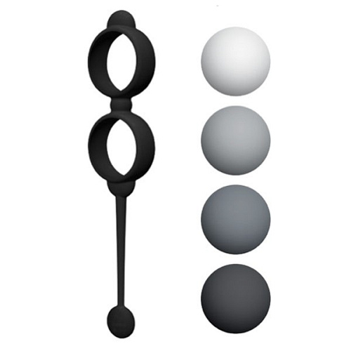 Чёрные вагинальные шарики Fifty Shades of Grey Beyond Aroused FS-52427