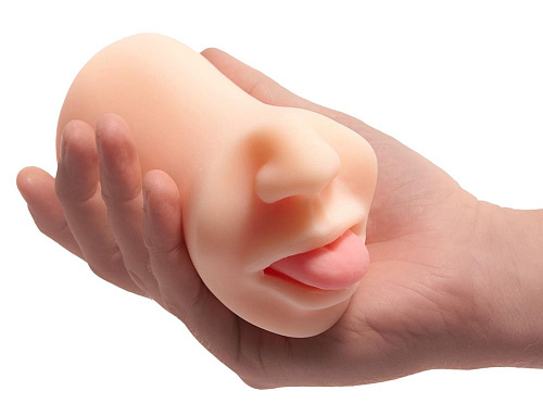 Мастурбатор-ротик телесного цвета Pornhub Deep Throat Stroker 94866