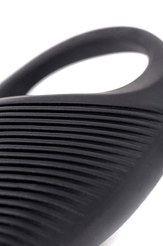 Чёрное эрекционное виброкольцо Erotist из силикона Erotist 548002