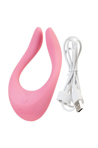 Розовый многофункциональный стимулятор для пар Satisfyer Partner Multifun 2J2018-30