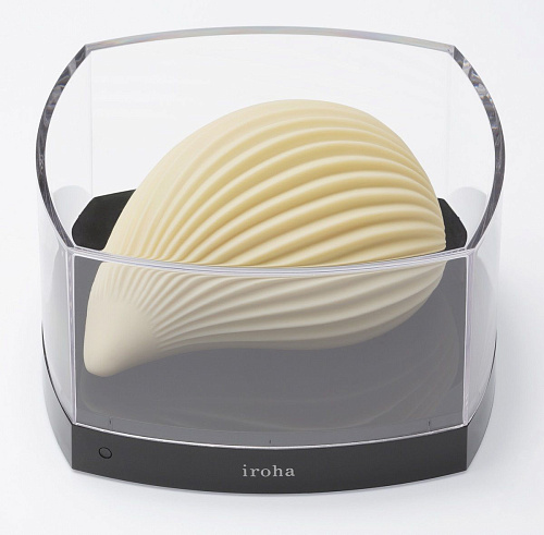 Легкий кремовый вибромассажёр Tenga IROHA KUSHI E26771