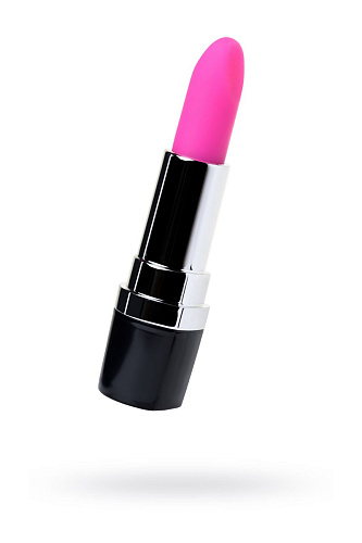 Мини-вибромассажёр в форме помады в чёрно-розовом цвете Eromantica LoveStick 120009