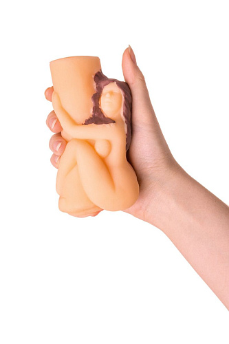 Фигурный мастурбатор в форме женской фигурки телесного цвета ToyFa 893008
