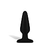 Чёрный плаг из ультрабархатистого силикона Hustler HT-B3-BLK (12 см)