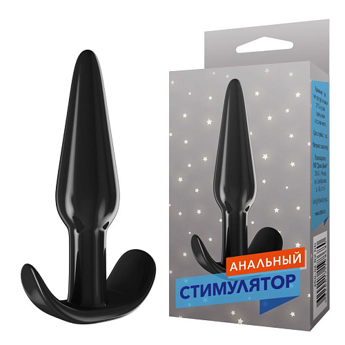 Чёрная анальная пробка для ношения Сумерки богов 650-06 BX DD (11,5 см)