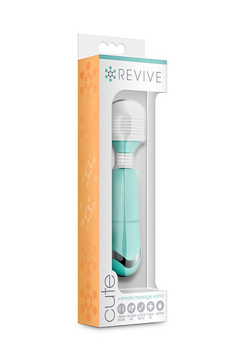Зелёный мини-вибратор Blush Novelties Revive Cute Intimate Massage Wand BL-21512