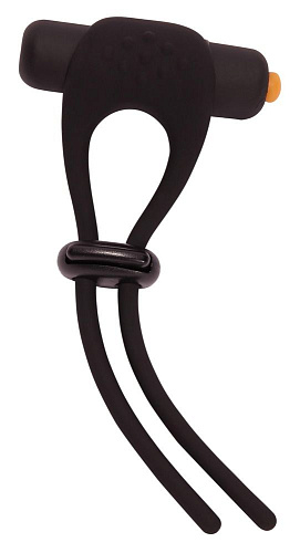 Вибролассо чёрного цвета для пениса Pornhub Vibrating Tighten Up Ring 94851