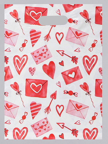 Подарочный пакет Сима-Ленд «С любовью» 4668403 (31×40 см)