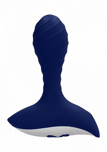 Синий анальный вибростимулятор Shots Media BV Astor Anal Vibrator SIM067BLU