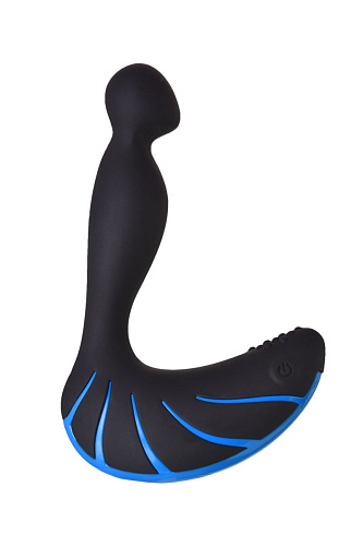 Чёрно-синий массажёр простаты Erotist Third 541303