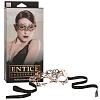 Золотистая маска из никеля с имитацией кристаллов California Exotic Novelties Entice Mystique Mask SE-2720-43-3