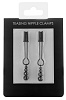 Чёрные зажимы на соски Shots Media BV Teasing Nipple Clamp OU143BLK