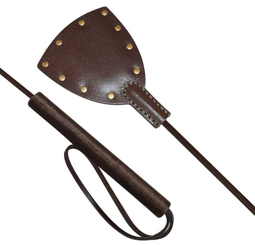 Коричневый стек с петлёй и клёпками Sitabella «Готика» 3341-8bk (67 см)