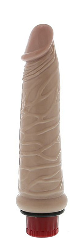 Вибромассажёр с мощной вибрацией телесного цвета Seven Creations Slim Replika 2K711 ACHBCD GP (16 см)