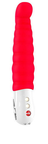 Оранжевый перезаряжаемый вибратор Fun Factory Patchy Paul G5 1101023 (23 см)