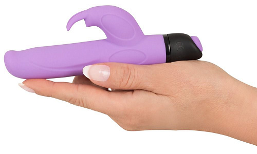 Сиреневый мини-вибратор с клиторальным отростком Orion Mini Rabbit 05967100000 (15,3 см)
