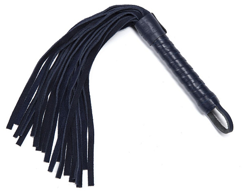 Тёмно-синий мини-флоггер Fifty Shades of Grey DARKER LIMITED COLLECTION MINI FLOGGER FS-65100 (33 см)