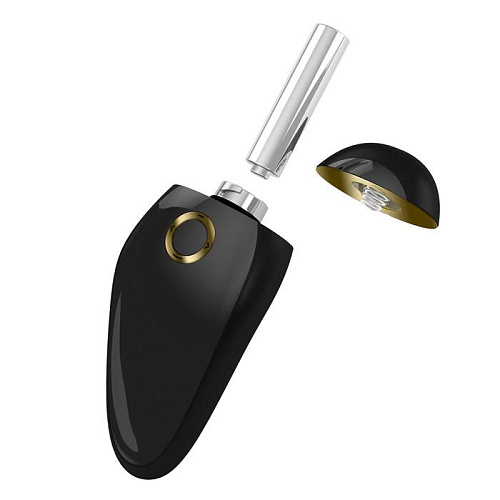Чёрный клиторальный стимулятор OVO T2 BLACK