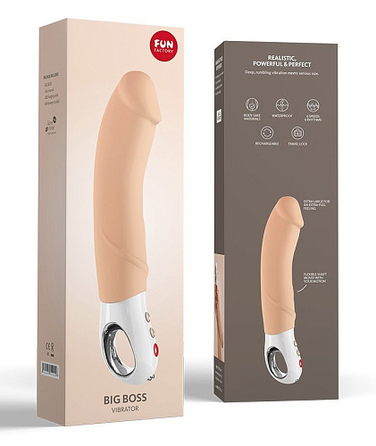 Вибратор телесного цвета Fun Factory Big Boss 1121004