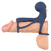 Синяя вибронасадка на пенис Orion Vibrating Cock Sleeve with Ball Ring 05948650000
