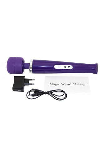 Фиолетовый беспроводной вибромассажёр Hitachi Magic Wand 0613-2