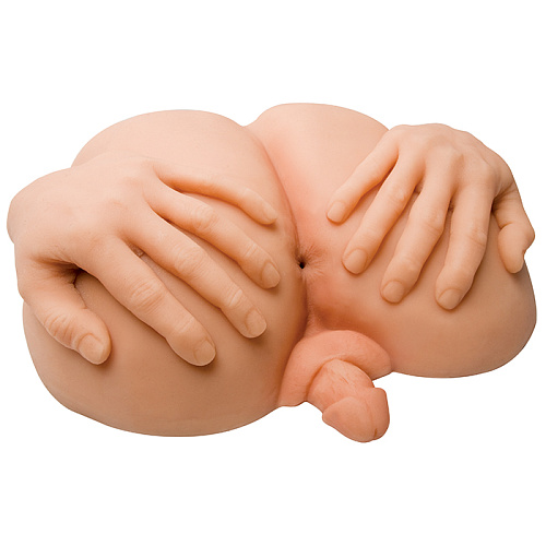 Реалистичный, телесногоо цвета мастурбатор-попка с пенисом и руками Topco Sales After Hours Junior Stellano101030