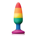 Разноцветная анальная втулка Dream Toys RAINBOW ANAL PLUG MEDIUM 21743 (14 см)