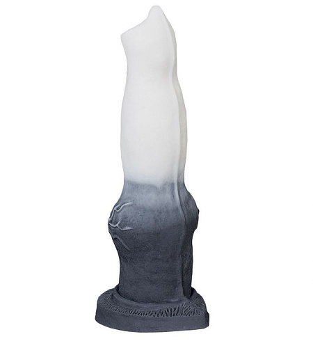 Бело-чёрный фаллоимитатор Erasexa «Волк» zoo16