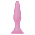 Розовая анальная пробка Shots Media BV Silky Buttplug Big SHT180PNK (16 см)