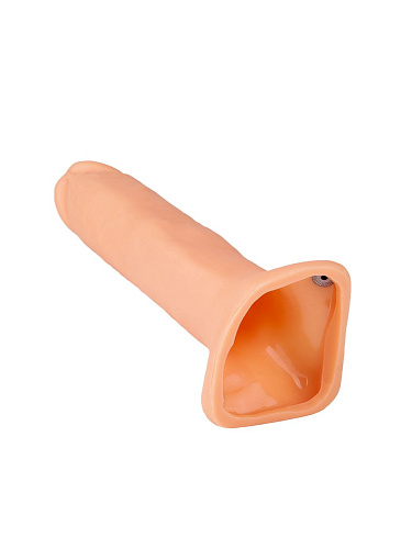 Страпон телесного цвета с полостью на чёрной резинке Сумерки богов 1005-01 CD DD