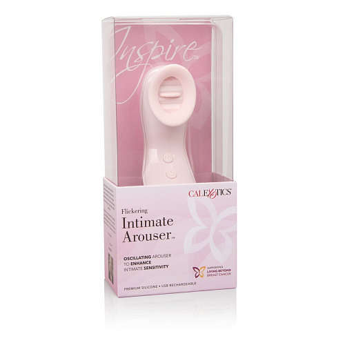 Вибромассажёр розового цвета для клитора California Exotic Novelties Flickering Intimate Arouser SE-4814-05-3 (14,5 см)