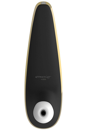 Чёрно-белый бесконтактный стимулятор клитора Womanizer +size 0588628