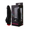 Чёрный реалистичный вибромассажёр Сумерки богов №10 352-10 BX DD (17 см)