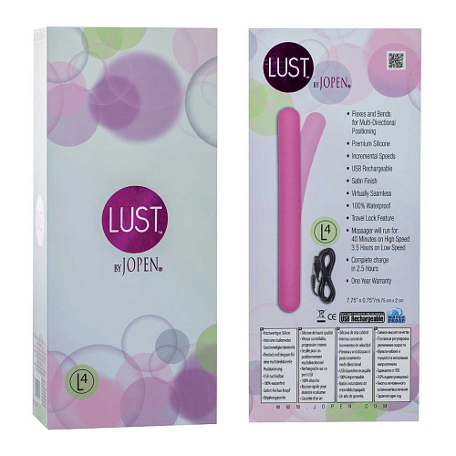 Тонкий розовый вибратор Jopen Lust by JOPEN L4 JO-4719-00-3