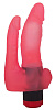 Двойной вибромассажёр из розового геля LOVETOY (А-Полимер) 224700 (17 см)