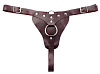 Бордовые трусики с кольцом для страпона БДСМ арсенал Ladys Arsenal 67016ars