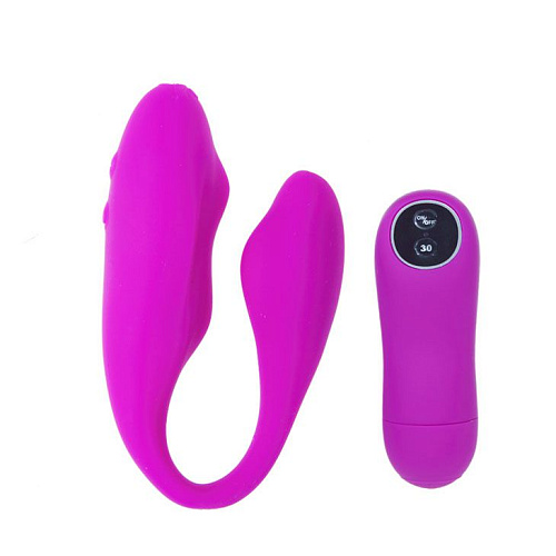 Вибратор для двоих с дистанционным управлением лилового цвета Baile Pretty Love Berny BI-014255
