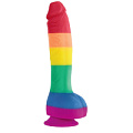 Радужный фаллоимитатор NS Novelties Pride Edition 8 Dildo NSN-0408-08 (25,4 см)