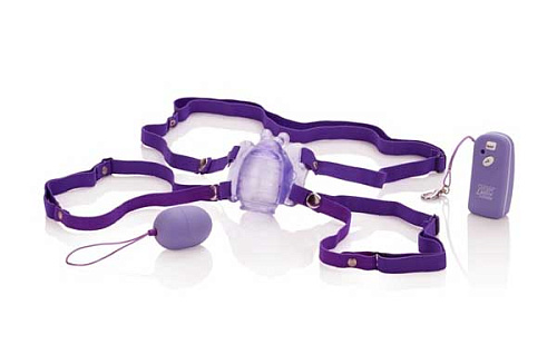 Фиолетовая вибробабочка на радиоуправлении California Exotic Novelties Remote Waterproof Venus Butterfly SE-0093-14-3